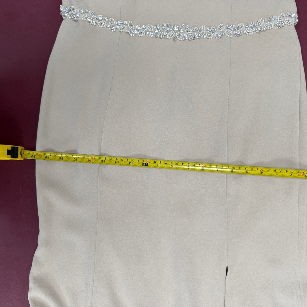 Mother of the Bride Formal Gown Size 12 Champagne - Picture 6 of 13